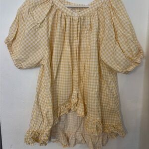 Yellow Gingham pajamas